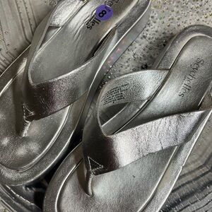 Seychelles Metallic Silver Women's Sandals